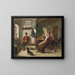 In der Bauernstube - Josef Kinzel — gerahmtes Bild an der Wand