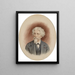 Portrait von Josef Gunkel - Josef Kriehuber — gerahmtes Bild an der Wand