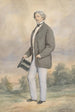Portrait eines Mannes mit Zylinder - Josef Kriehuber — Ansicht des Kunstwerks