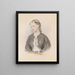 Portrait einer blonden Mädchen - Josef Kriehuber — gerahmtes Bild an der Wand