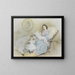 L'impératrice Elisabeth mit ihren Kindern - Josef Kriehuber — gerahmtes Bild an der Wand