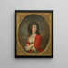 Mme Prohaska Schauspielerin - Josef Lange — gerahmtes Bild an der Wand