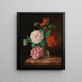 Blumenstück - Josef Lauer — gerahmtes Bild an der Wand