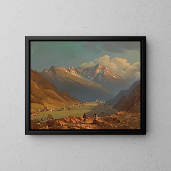 Bachstein bei Bad Gastein - Josef Mayr — gerahmtes Bild an der Wand