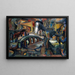 Der Hafen - Josef Presser — gerahmtes Bild an der Wand