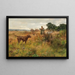 Hund der Jagd und Jäger - Josef Schmitzberger — gerahmtes Bild an der Wand