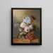 Stillleben mit Blumen - Josef Schuster — gerahmtes Bild an der Wand