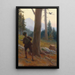 Jagd auf den Auerhahn - Josef Straka — gerahmtes Bild an der Wand