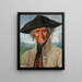 Portrait eines Veteranen - Josef Theodor Moroder-Lusenberg — gerahmtes Bild an der Wand