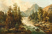 Landschaft mit Berg, reißendem Bach - Josef Thoma — Ansicht des Kunstwerks