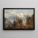 Alpenlandschaft - Josef Thoma — gerahmtes Bild an der Wand