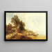 Vue sur Frauenchiemsee - Josef Thoma — gerahmtes Bild an der Wand