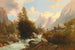 Blick auf das Wetterhorn - Josef Thoma — Ansicht des Kunstwerks