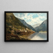 See von Hallstatt - Josef Thoma — gerahmtes Bild an der Wand