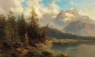 Josef Thoma - Lake Gosau with the Dachstein.webp