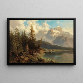 Josef Thoma - Lake Gosau with the Dachstein.webp