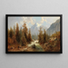 Szene aus der Engadine - Josef Thoma — gerahmtes Bild an der Wand