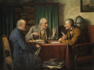La conversation des savants - Josef Wagner-Höhenberg — Ansicht des Kunstwerks