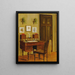 Innenraum - Josef Wawra — gerahmtes Bild an der Wand