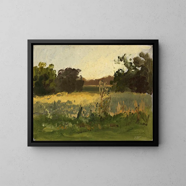 Au Simssee - Josef Wenglein — gerahmtes Bild an der Wand