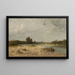Landschaft am Wasserufer - Josef Willroider — gerahmtes Bild an der Wand