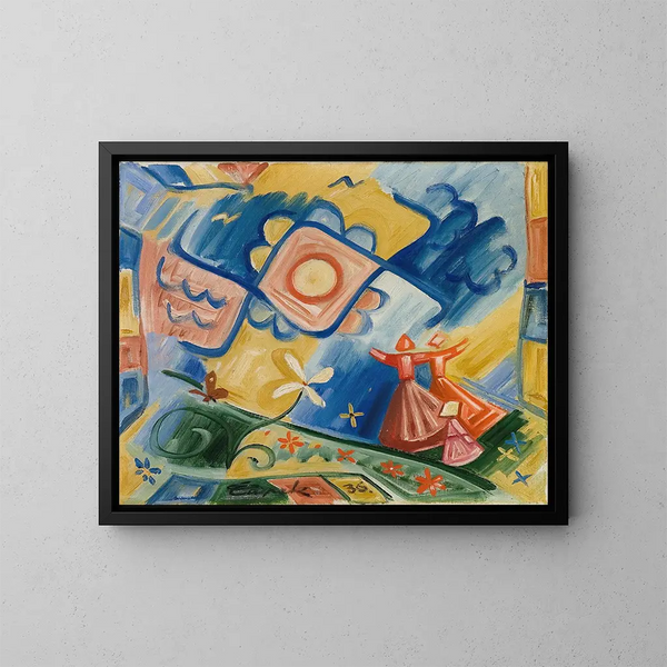 Chantez les deux - Josef Čapek — gerahmtes Bild an der Wand