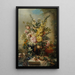 Großes Vase mit Blumen - Josep Mirabent — gerahmtes Bild an der Wand