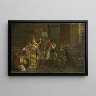 JosephDenis Odevaere - The Last Defenders of Missolonghi 22 April 1826 an episode from the Greek War of Independence.webp