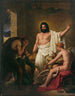 Philémon und Baucis empfangen Jupiter und Merkur - Joseph Ferdinand Lancrenon — Ansicht des Kunstwerks