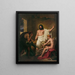 Philémon und Baucis empfangen Jupiter und Merkur - Joseph Ferdinand Lancrenon — gerahmtes Bild an der Wand
