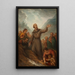 Saint Léonard, der eine Quelle entspringen lässt - Joseph Nicolas Jouy — gerahmtes Bild an der Wand