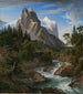 Le Wetterhorn avec le Reichenbachtal - Joseph Anton Koch — Ansicht des Kunstwerks