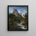 Le Wetterhorn avec le Reichenbachtal - Joseph Anton Koch — gerahmtes Bild an der Wand