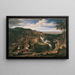 Die Wasserfälle von Tivoli bei Rom - Joseph Anton Koch — gerahmtes Bild an der Wand