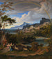Heldenhafte Landschaft mit Regenbogen - Joseph Anton Koch — Ansicht des Kunstwerks