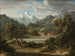 Tal der Lauterbrunnen bei Unterseen mit Blick auf die Jungfrau - Joseph Anton Koch — Ansicht des Kunstwerks