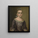 Portrait von Abigail Gowen - Joseph Badger — gerahmtes Bild an der Wand
