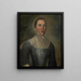 Portrait von Mary Croswell - Joseph Badger — gerahmtes Bild an der Wand