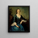 Portrait von Sarah Larrabee Even - Joseph Badger — gerahmtes Bild an der Wand