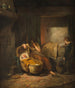 L-Kunstdruck des Gemäldes "L'enfant malade" - Joseph Beaume — Ansicht des Kunstwerks