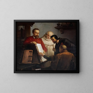 Joseph Bellemans - Plantin toont exemplaar van Biblia Regia aan Arias Montanus.webp