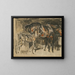 Jument und Fohlen - Joseph Crawhall — gerahmtes Bild an der Wand