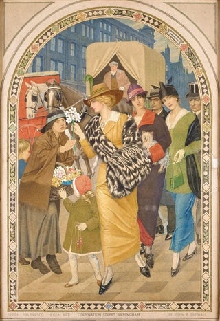 Joseph Edward Southall - Corporation Street Birmingham in March 1914.webp