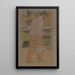 Fischer mit Eimer in Southwold - Joseph Edward Southall — gerahmtes Bild an der Wand