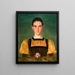 Portrait von Anne Elizabeth Baker 1859-1947 - Joseph Edward Southall — gerahmtes Bild an der Wand