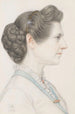 Portrait einer Dame in Profil - Joseph Edward Southall — Ansicht des Kunstwerks