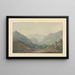 Ansicht der Straße von Ambleside nach Keswick von der 6-Meilen-Marke - Joseph Farington — gerahmtes Bild an der Wand