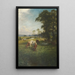 Weidevieh im Weidegang - Joseph Farquharson — gerahmtes Bild an der Wand