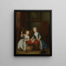 Kinder beim Spielen wahrscheinlich der Sohn des Künstlers Jacobus und seine Tochter Maria Joanna Sophia - Joseph Francis Nollekens — gerahmtes Bild an der Wand