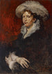Dame im Hut mit Federn - Joseph Frank Currier — Ansicht des Kunstwerks